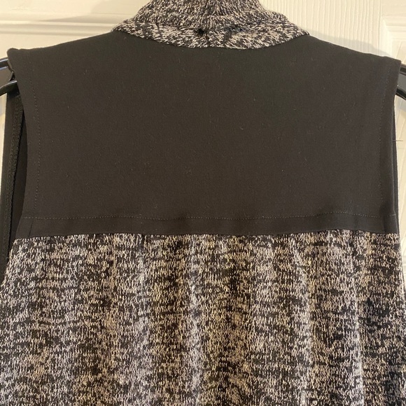 Dex Cardigan Style Layering Vest Black and Grey XS - Picture 4 of 9